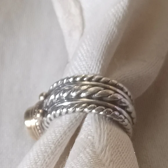 Reve Oval Peridot Ring in Sterling Silver and 14k, Size 6 - Picture 6 of 13